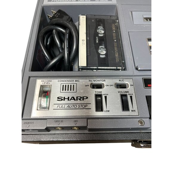 Vintage Sharp RD-680V Professional Series Cassette Recorder PlayerTested WORKING - Picture 9 of 16